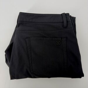 G/FORE Mens Performance Golf Pants Black Size 36 x 30 * Straight Leg Stretch